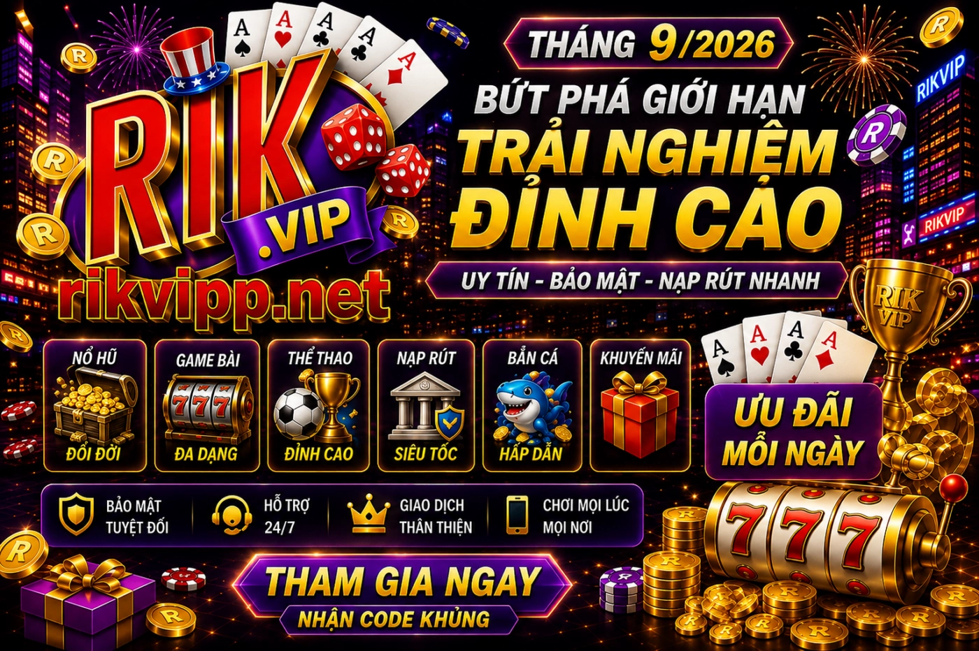 Banner RikVip Tháng 9 mới nhất